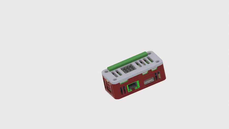 Vỏ Raspberry Pi Zero 2W cho Waveshare Ethernet/USB Hub HAT (20416) – Thoáng khí - Image 2