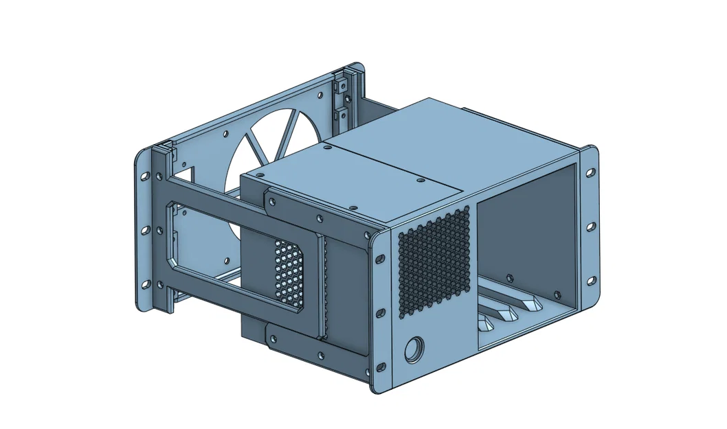 Case rackmount 10 inch cho HDD & SFX PSU (10inch Rackmount HDD and PSU Case) - Image 4