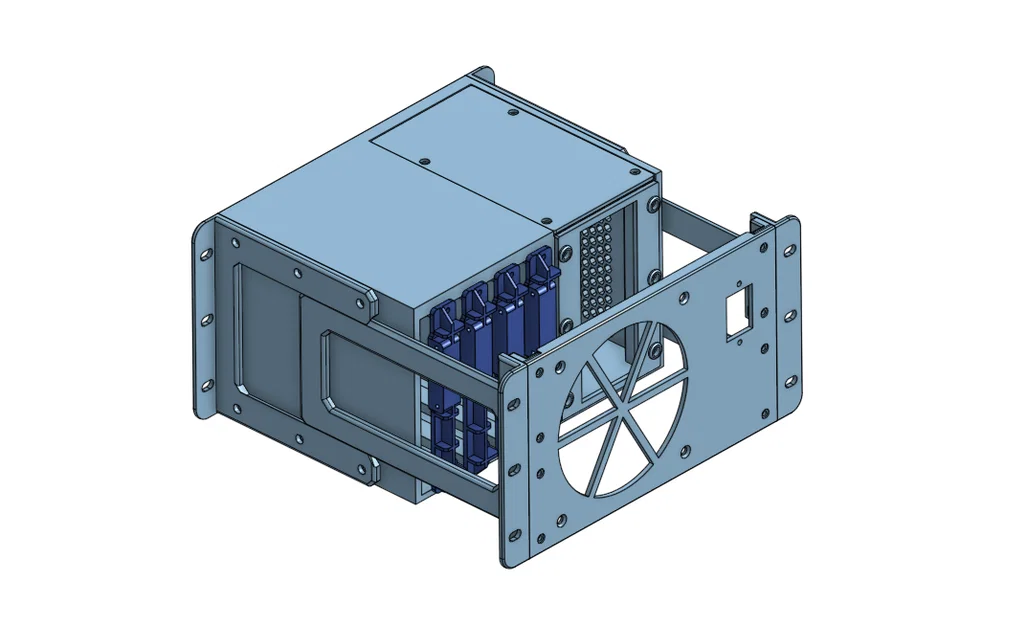 Case rackmount 10 inch cho HDD & SFX PSU (10inch Rackmount HDD and PSU Case) - Image 5