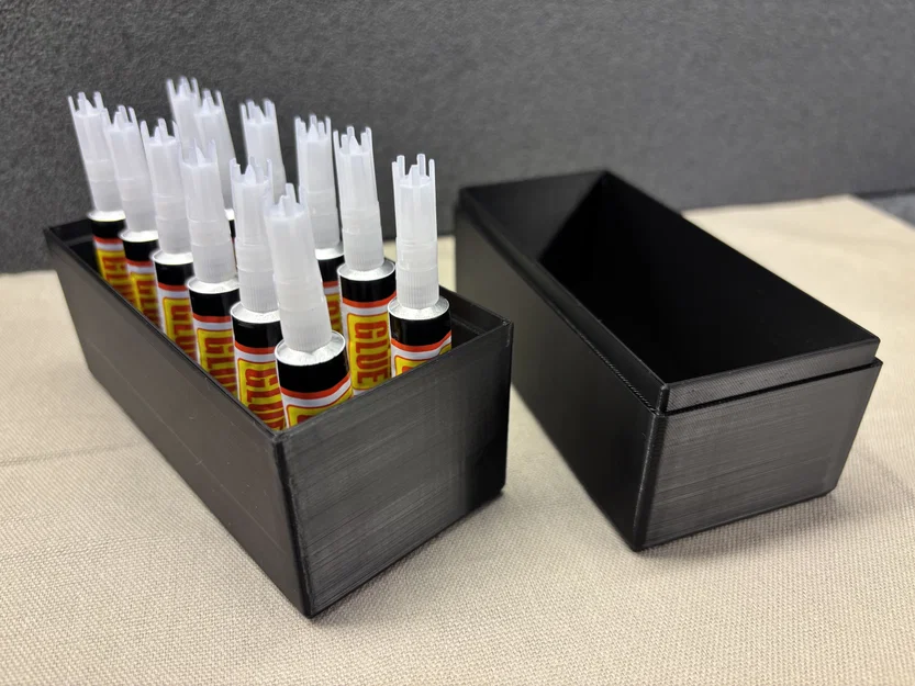 Hộp đựng Super Glue 12 tuýp kèm nắp - Image 1