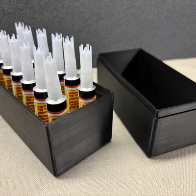 Hộp đựng Super Glue 12 tuýp kèm nắp