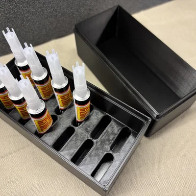 Hộp đựng Super Glue 12 tuýp kèm nắp