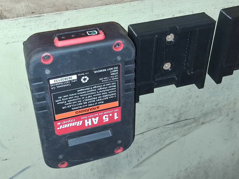 Giá đỡ pin Bauer (Harbor Freight) Battery Holder - Image 1