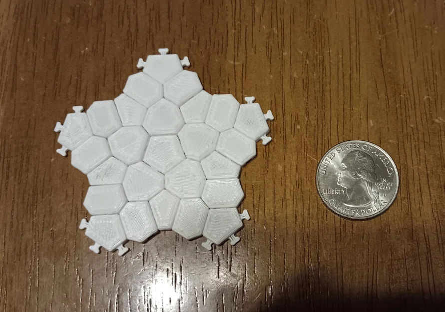 Gạch Lát Voronoi Penrose Liên Kết (Interlocking Penrose Voronoi Cobblestones) - Image 2