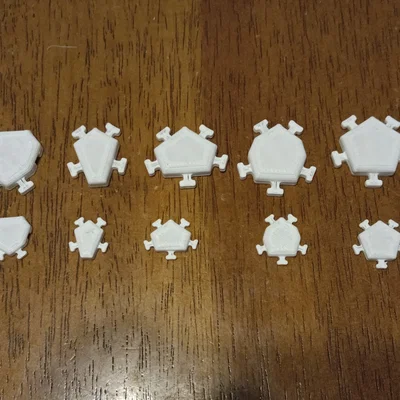 Gạch Lát Voronoi Penrose Liên Kết (Interlocking Penrose Voronoi Cobblestones)