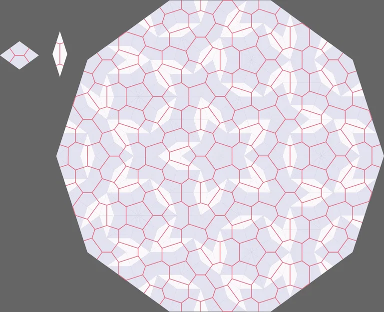Gạch Lát Voronoi Penrose Liên Kết (Interlocking Penrose Voronoi Cobblestones) - Image 4