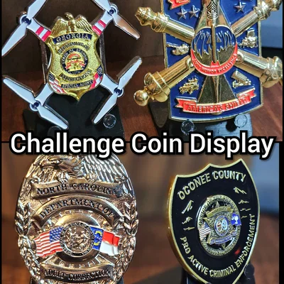 Kệ Đỡ Universal cho Badge & Challenge Coin Đáy Nhọn