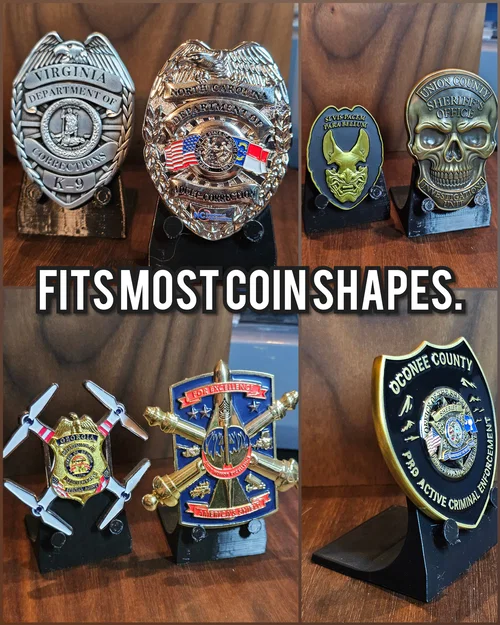Kệ Đỡ Universal cho Badge & Challenge Coin Đáy Nhọn - Image 2