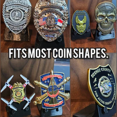Kệ Đỡ Universal cho Badge & Challenge Coin Đáy Nhọn