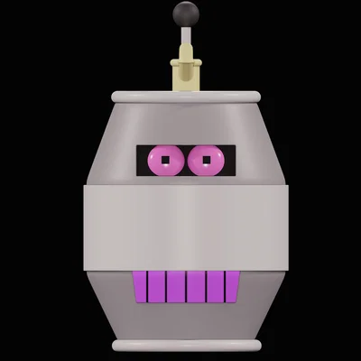 Mô hình Keg Robot từ Futurama - File in 3D sưu tầm chất lượng
