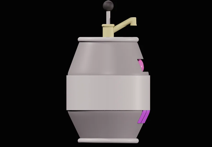 Mô hình Keg Robot từ Futurama - File in 3D sưu tầm chất lượng - Image 3