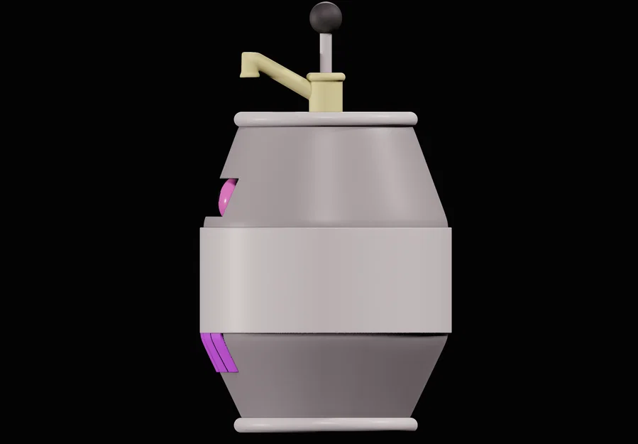 Mô hình Keg Robot từ Futurama - File in 3D sưu tầm chất lượng - Image 5