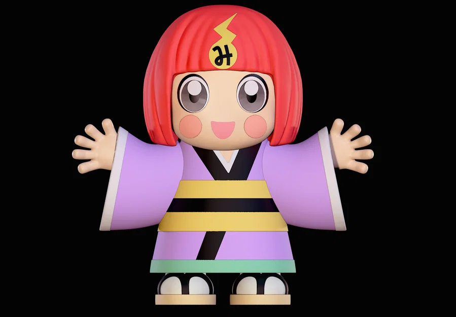 Mô hình 3D Hiyori Haijima từ Dead Accounts - File in STL cho tín đồ anime - Image 1