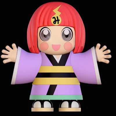 Mô hình 3D Hiyori Haijima từ Dead Accounts - File in STL cho tín đồ anime