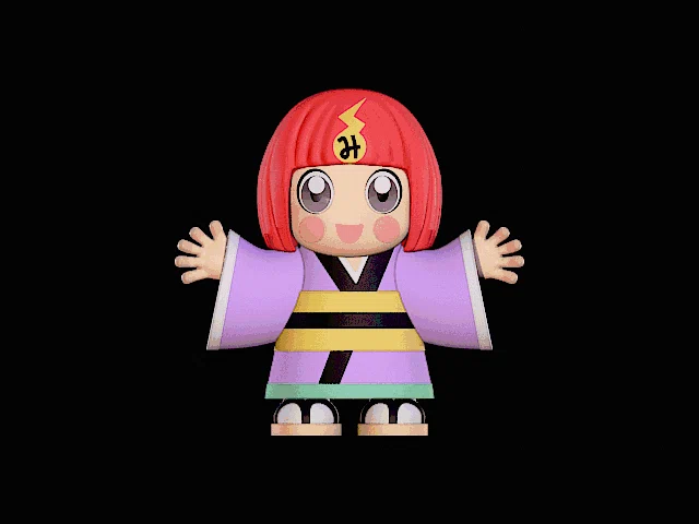 Mô hình 3D Hiyori Haijima từ Dead Accounts - File in STL cho tín đồ anime - Image 2