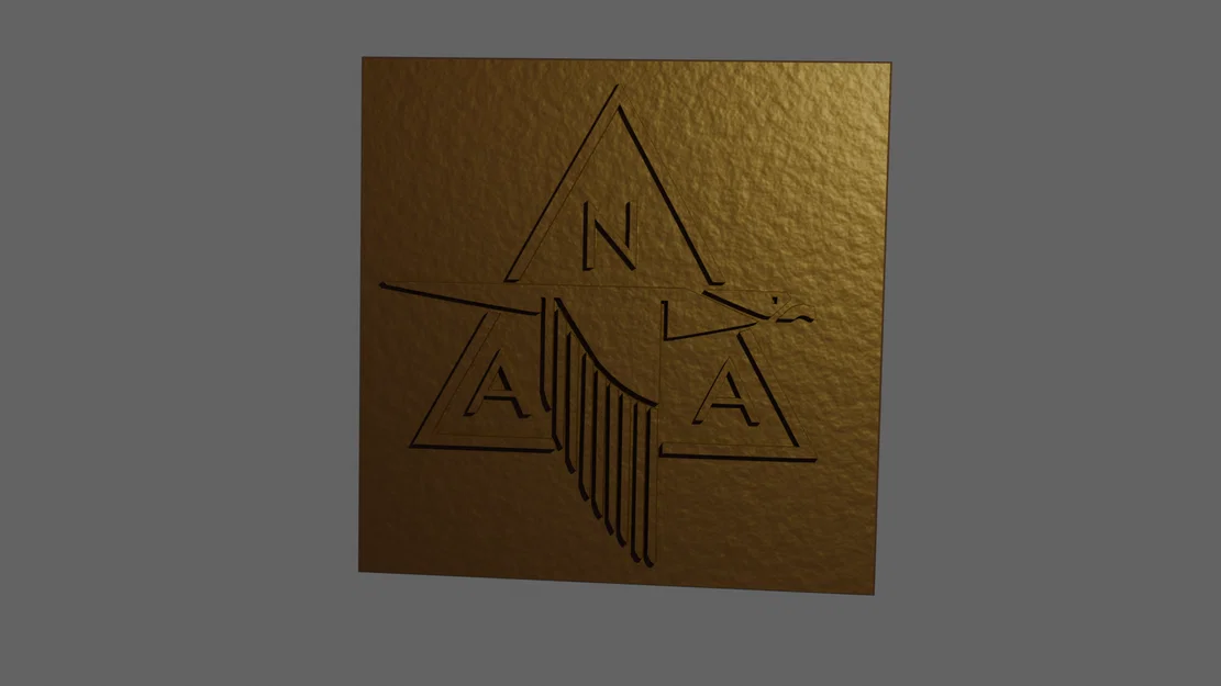 Mô hình trang trí logo North American Aviation - File in 3D đẹp - Image 1
