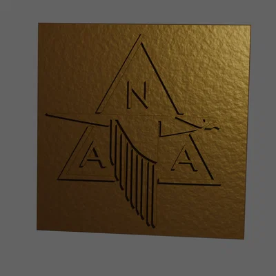 Mô hình trang trí logo North American Aviation - File in 3D đẹp