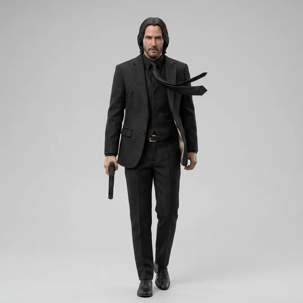 Mô hình 3D John Wick - Keanu Reeves 2014 cực chất cho fan - Image 1