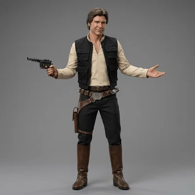 Mô hình 3D Han Solo Star Wars 1977 - Phiên bản Trust Me cực chất