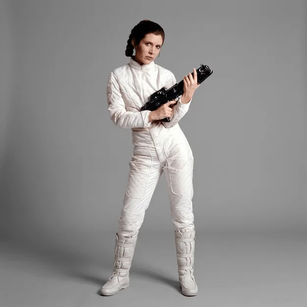 Mô hình 3D Công chúa Leia cầm súng (Star Wars 1980) ấn tượng - Image 1
