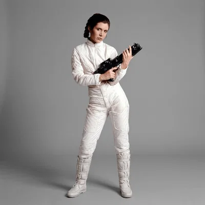 Mô hình 3D Công chúa Leia cầm súng (Star Wars 1980) ấn tượng