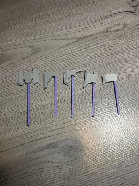 Bộ sưu tập 5 mẫu rìu chiến cực chất cho mô hình Dummy 13 - Image 4