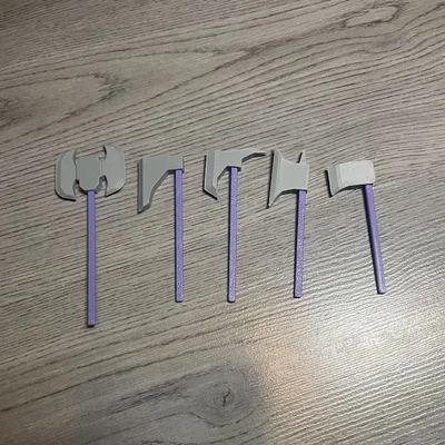 Bộ sưu tập 5 mẫu rìu chiến cực chất cho mô hình Dummy 13