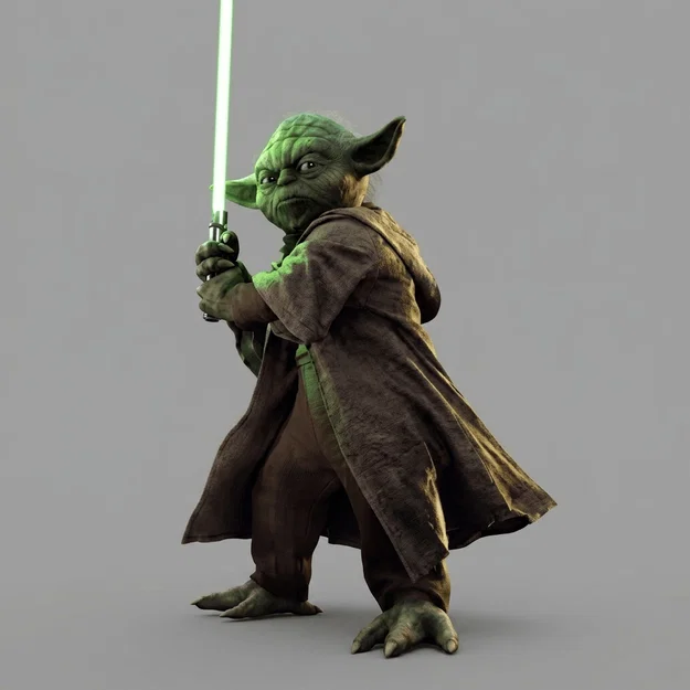 Mô hình in 3D Yoda Star Wars 1977 - Nhân vật huyền thoại cho Fan - Image 1