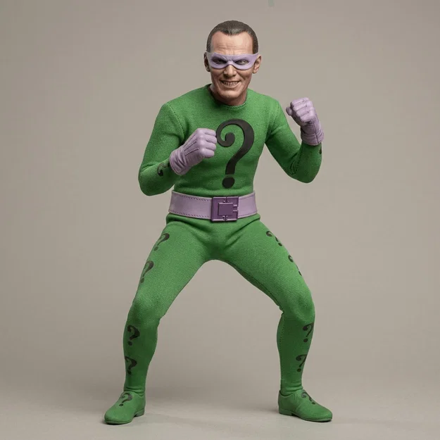 Mô hình 3D The Riddler 1966: Nhân vật phản diện kinh điển của Batman - Image 1