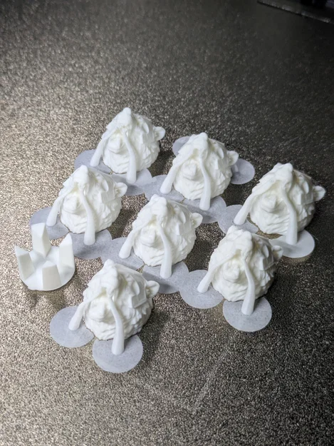 Topper nắp sơn mini đầu gấu (Bear head miniature paint cap toppers) - Image 2