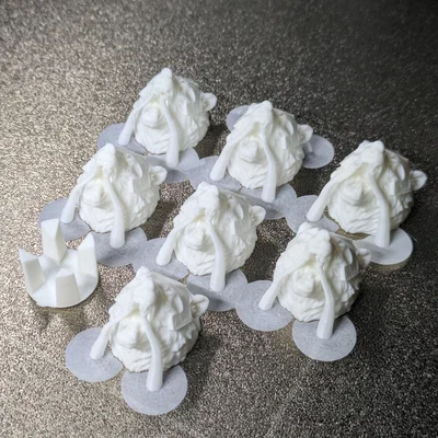 Topper nắp sơn mini đầu gấu (Bear head miniature paint cap toppers)