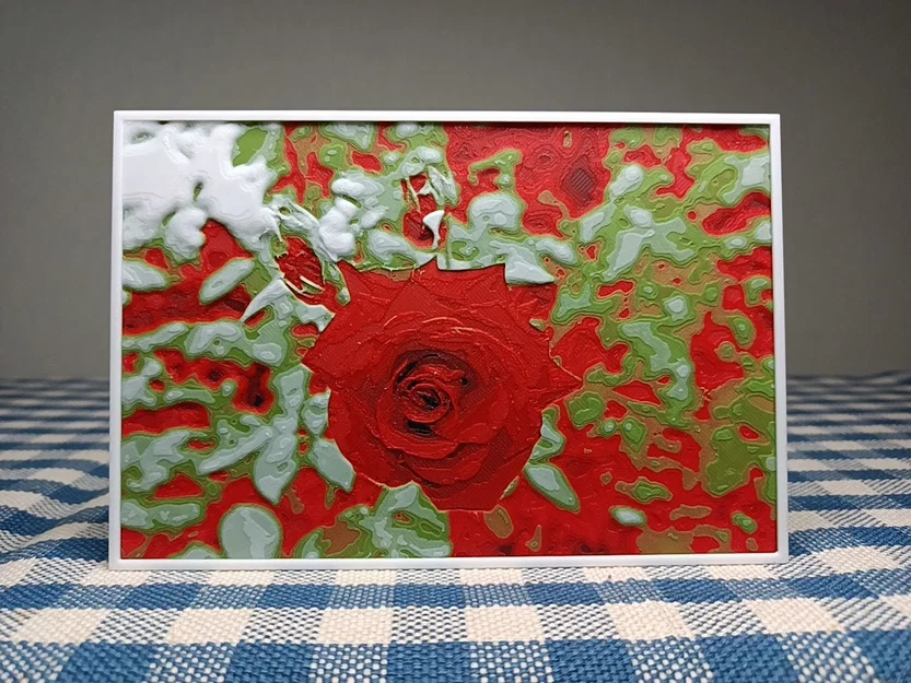 Rosa flower HueForge - Image 1