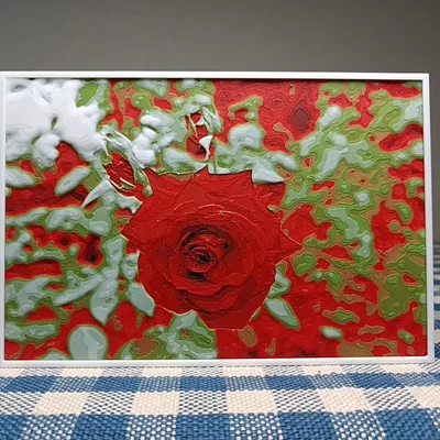 Rosa flower HueForge