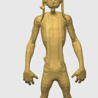 Mô hình 3D nhân vật chó phong cách bụi bặm độc đáo cho dân decor