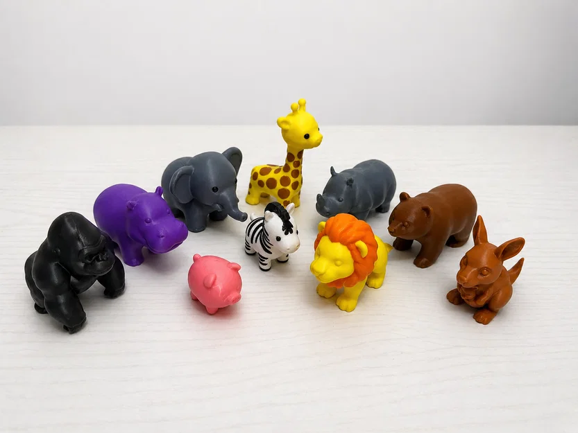 Bộ sưu tập động vật sở thú mini 3D cực kỳ đáng yêu - Image 1