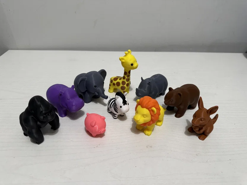 Bộ sưu tập động vật sở thú mini 3D cực kỳ đáng yêu - Image 2