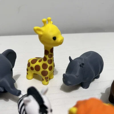 Bộ sưu tập động vật sở thú mini 3D cực kỳ đáng yêu