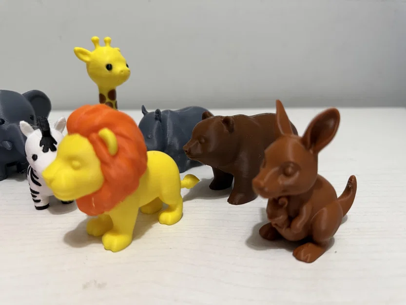 Bộ sưu tập động vật sở thú mini 3D cực kỳ đáng yêu - Image 4