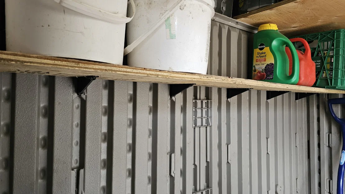 Pat đỡ kệ cho nhà kho Rubbermaid (3D Printed Shelf Bracket) - Image 5