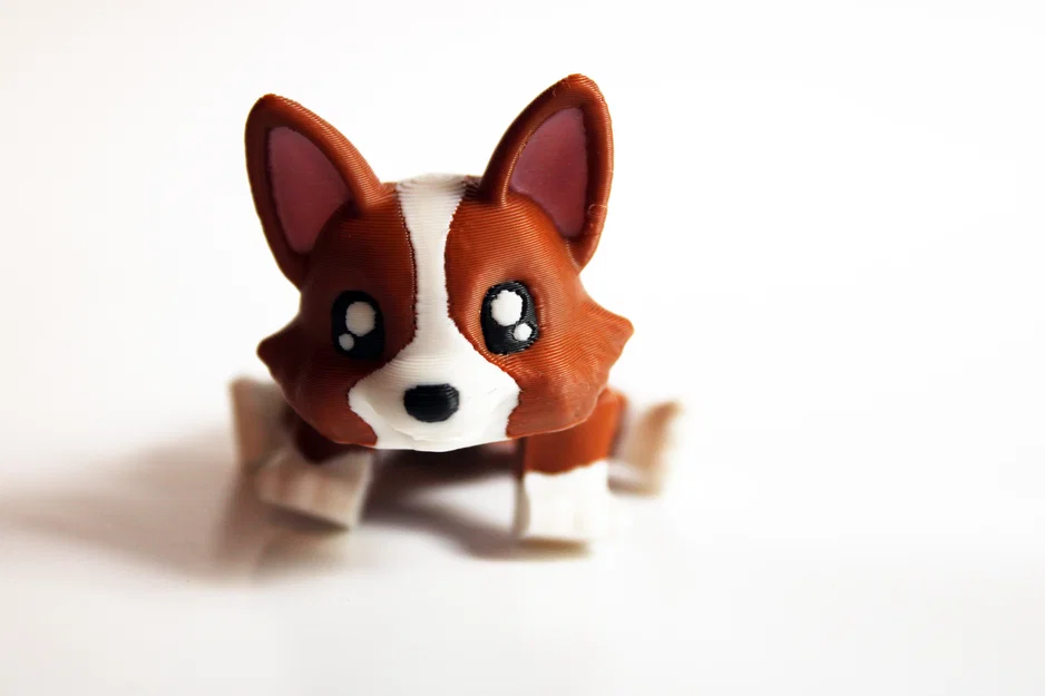 Mô hình Corgi linh hoạt - Articulated Corgi 3D cực dễ thương - Image 1