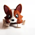 Mô hình Corgi linh hoạt - Articulated Corgi 3D cực dễ thương - Thumbnail 1
