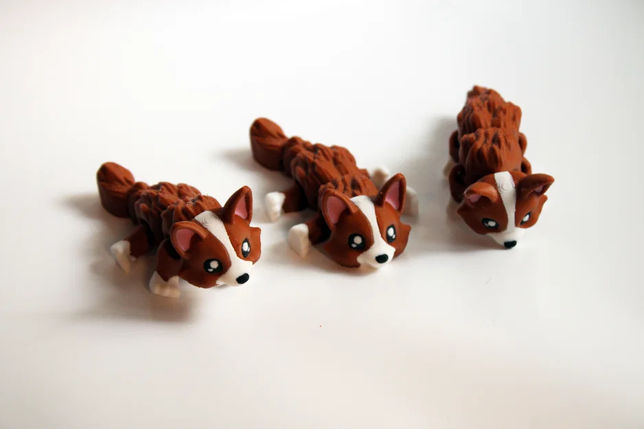 Mô hình Corgi linh hoạt - Articulated Corgi 3D cực dễ thương - Image 2