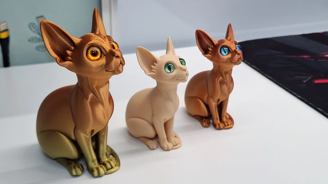 Mèo Sphynx gắn mắt kính (glass eyes) - Image 1