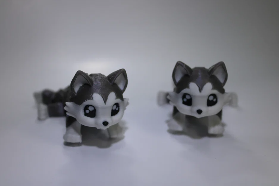 Mô hình chú chó Husky khớp nối đáng yêu (Articulated Husky) in 3D - Image 2