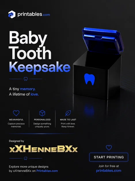Hộp Cất Răng Sữa Cho Bé (Baby Tooth Container) - Image 1