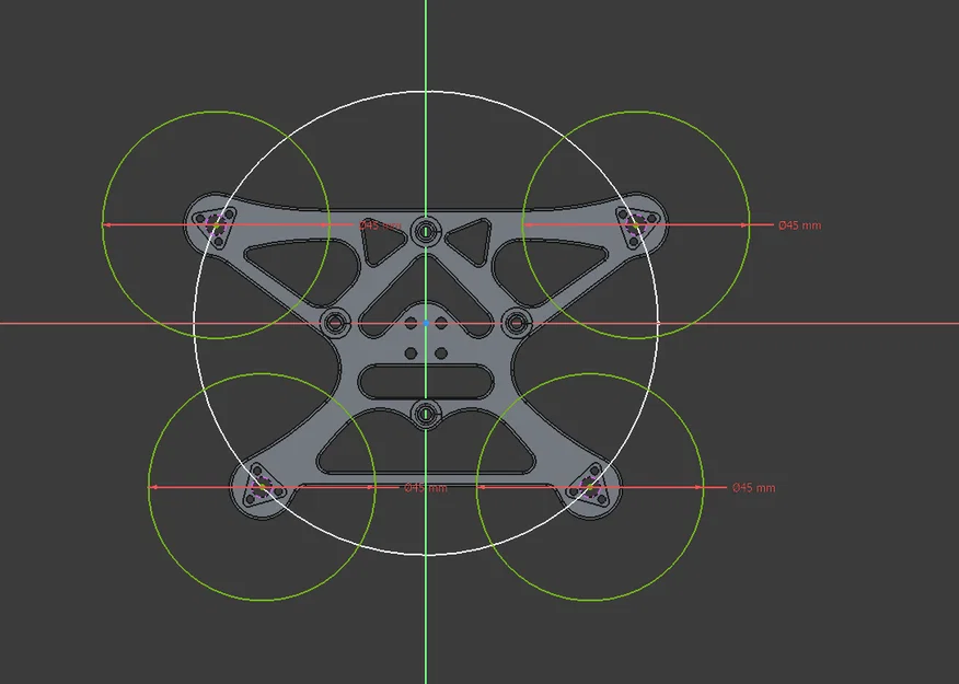 Forward 92 V2 – Khung micro open-prop 92mm cho build 1S HD - Image 2