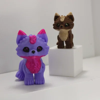 Mô hình Articulated Fox Chonker in 3D dễ thương cho mọi nhà