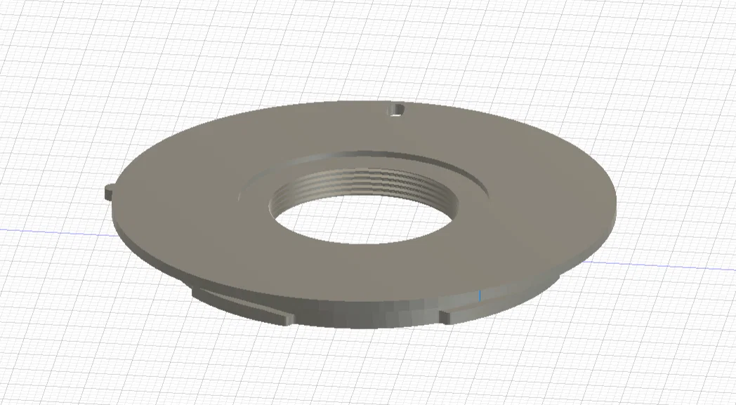 Ngàm chuyển đổi ống kính C-mount sang Nikon Z (In 3D) - Image 1