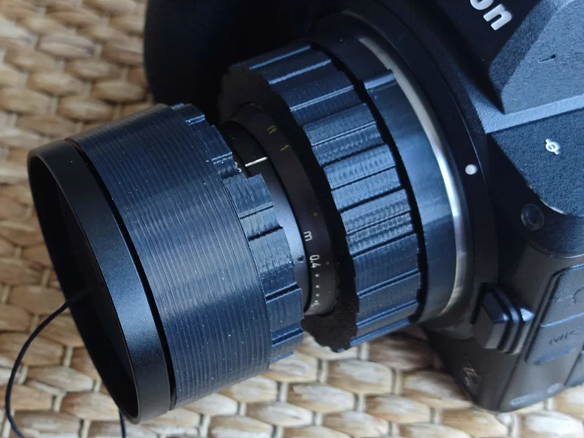 Ngàm chuyển đổi ống kính C-mount sang Nikon Z (In 3D) - Image 3