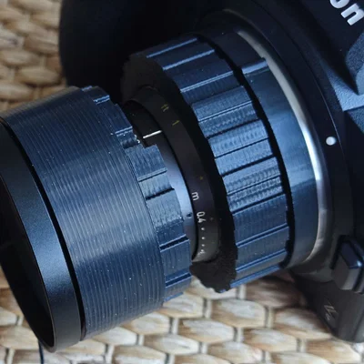 Ngàm chuyển đổi ống kính C-mount sang Nikon Z (In 3D)